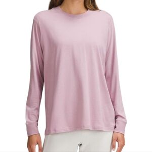 Lululemon All Yours Long-Sleeve Shirt Rose Blush 11/24 Athleisure Run Women's 12